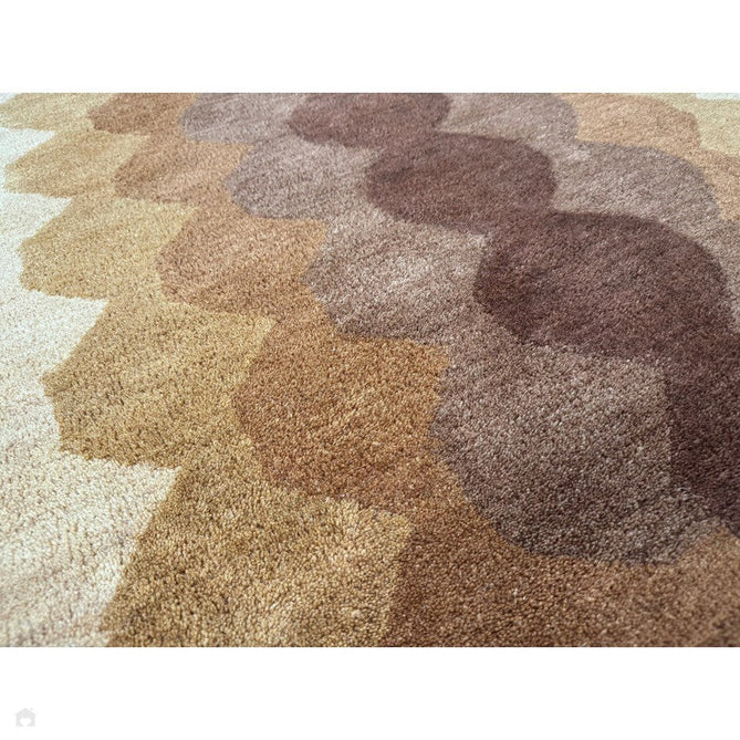 Hive Modern Geometric Hexagonal Ombre Gradient Hand-Woven Wool Low Profile Short Pile Rust/Beige/Terra/Brown Rug-Asiatic Carpets-Rug Love - The Most Loved Rug Store