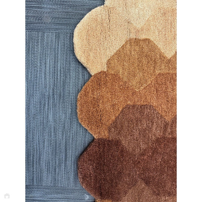 Hive Modern Geometric Hexagonal Ombre Gradient Hand-Woven Wool Low Profile Short Pile Rust/Beige/Terra/Brown Rug-Asiatic Carpets-Rug Love - The Most Loved Rug Store