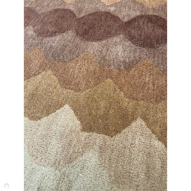 Hive Modern Geometric Hexagonal Ombre Gradient Hand-Woven Wool Low Profile Short Pile Rust/Beige/Terra/Brown Rug-Asiatic Carpets-Rug Love - The Most Loved Rug Store