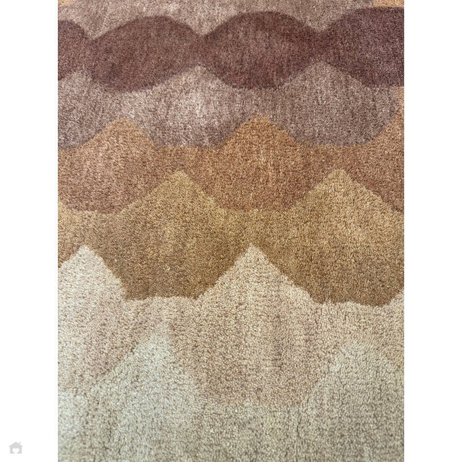 Hive Modern Geometric Hexagonal Ombre Gradient Hand-Woven Wool Low Profile Short Pile Rust/Beige/Terra/Brown Runner-Asiatic Carpets-Rug Love - The Most Loved Rug Store