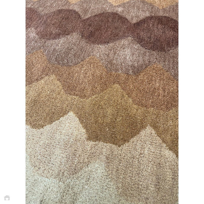 Hive Modern Geometric Hexagonal Ombre Gradient Hand-Woven Wool Low Profile Short Pile Rust/Beige/Terra/Brown Runner-Asiatic Carpets-Rug Love - The Most Loved Rug Store