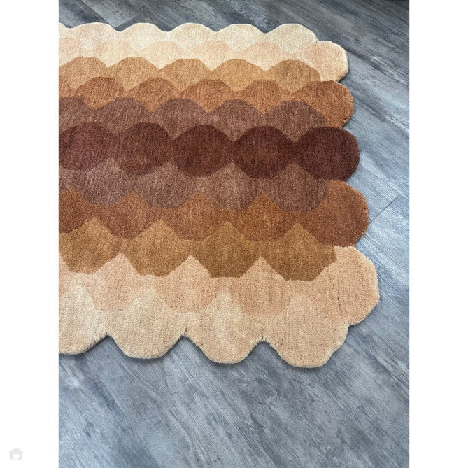 Hive Modern Geometric Hexagonal Ombre Gradient Hand-Woven Wool Rust/Beige/Terra/Brown Runner-Asiatic Carpets-Rug Love - The Most Loved Rug Store