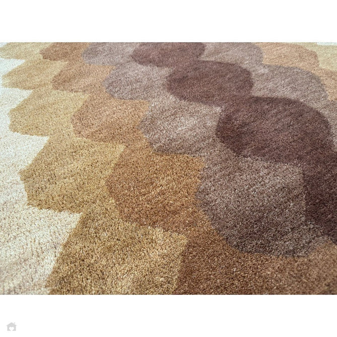 Hive Modern Geometric Hexagonal Ombre Gradient Hand-Woven Wool Rust/Beige/Terra/Brown Runner-Asiatic Carpets-Rug Love - The Most Loved Rug Store