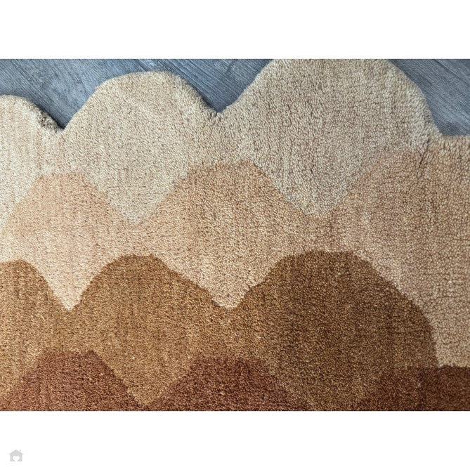 Hive Modern Geometric Hexagonal Ombre Gradient Hand-Woven Wool Rust/Beige/Terra/Brown Runner-Asiatic Carpets-Rug Love - The Most Loved Rug Store