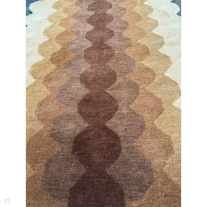 Hive Modern Geometric Hexagonal Ombre Gradient Hand-Woven Wool Rust/Beige/Terra/Brown Runner-Asiatic Carpets-Rug Love - The Most Loved Rug Store