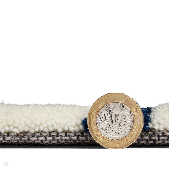 Hong Kong HK7526 Modern Geometric Hand-Tufted Soft Textured Hi-Lo Acrylic Grey/Navy/Ivory Rug-Think Rugs-Rug Love - The Most Loved Rug Store