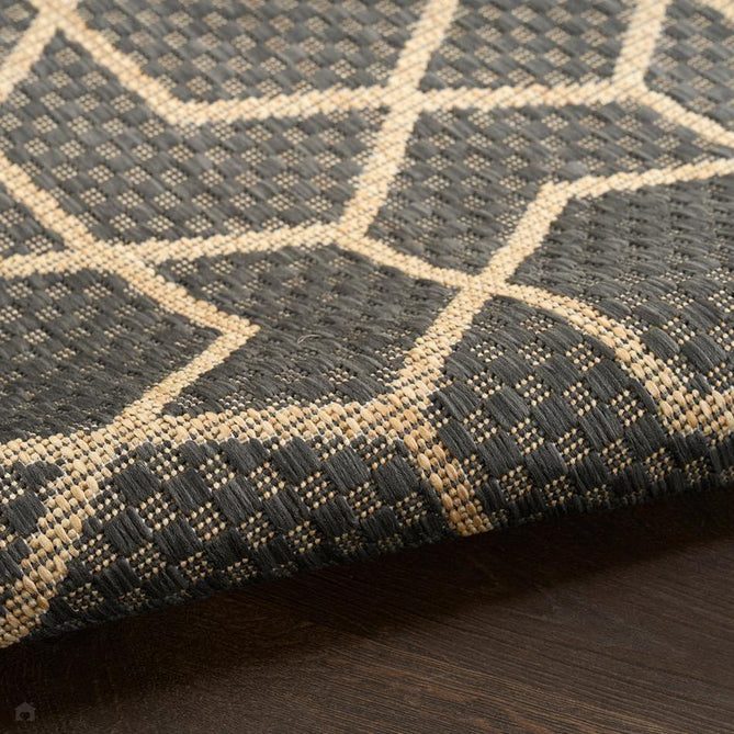 Horizon HOZ01 Modern Geometric Durable Stain-Resistant Weatherproof Flatweave In-Outdoor Charcoal Rug-Nourison-Rug Love - The Most Loved Rug Store