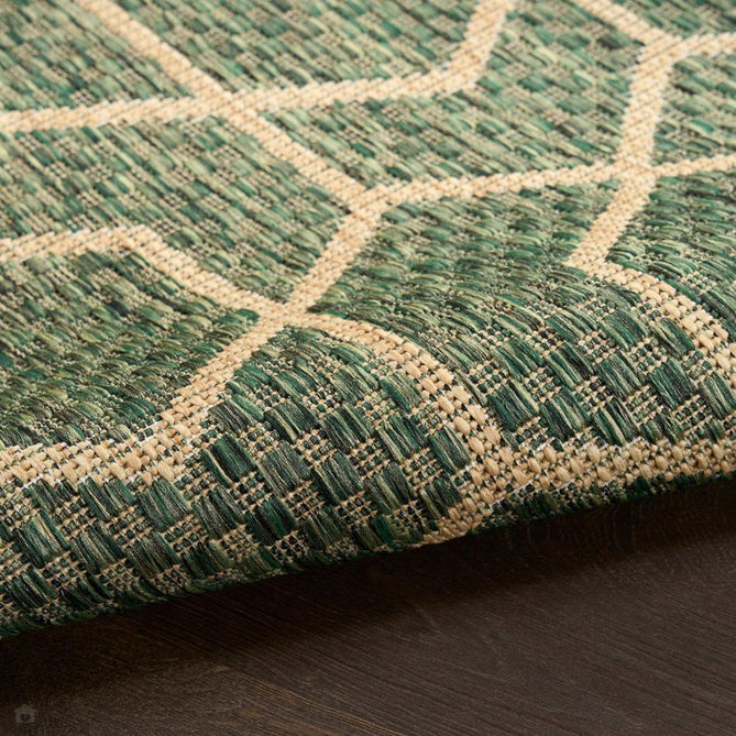 Horizon HOZ01 Modern Geometric Durable Stain-Resistant Weatherproof Flatweave In-Outdoor Green Rug-Nourison-Rug Love - The Most Loved Rug Store
