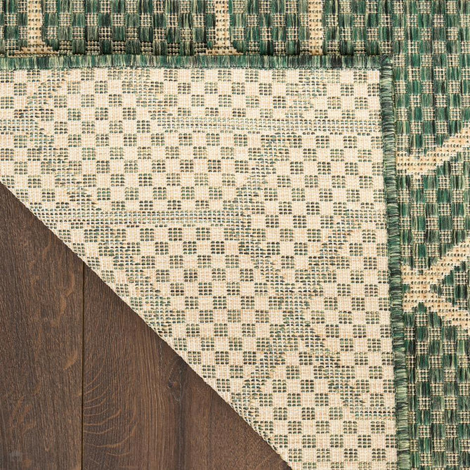 Horizon HOZ01 Modern Geometric Durable Stain-Resistant Weatherproof Flatweave In-Outdoor Green Rug-Nourison-Rug Love - The Most Loved Rug Store