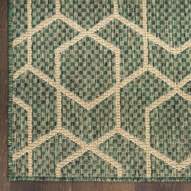 Horizon HOZ01 Modern Geometric Durable Stain-Resistant Weatherproof Flatweave In-Outdoor Green Rug-Nourison-Rug Love - The Most Loved Rug Store