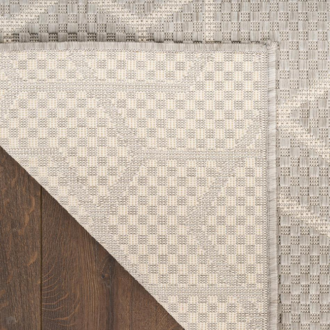 Horizon HOZ01 Modern Geometric Durable Stain-Resistant Weatherproof Flatweave In-Outdoor Grey Rug-Nourison-Rug Love - The Most Loved Rug Store