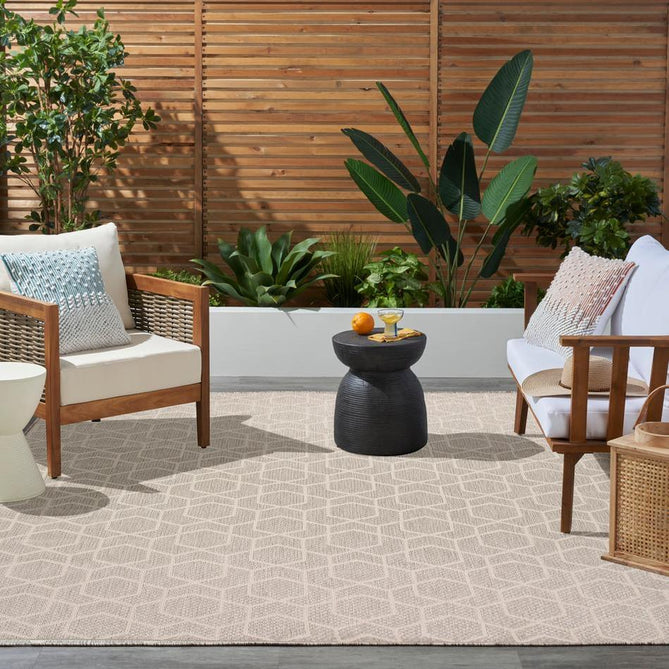 Horizon HOZ01 Modern Geometric Durable Stain-Resistant Weatherproof Flatweave In-Outdoor Grey Rug-Nourison-Rug Love - The Most Loved Rug Store