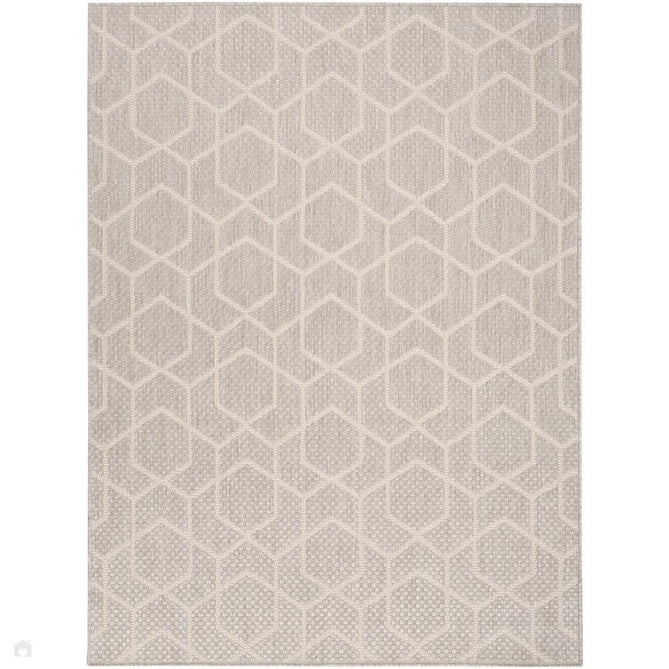 Horizon HOZ01 Modern Geometric Durable Stain-Resistant Weatherproof Flatweave In-Outdoor Grey Rug-Nourison-Rug Love - The Most Loved Rug Store