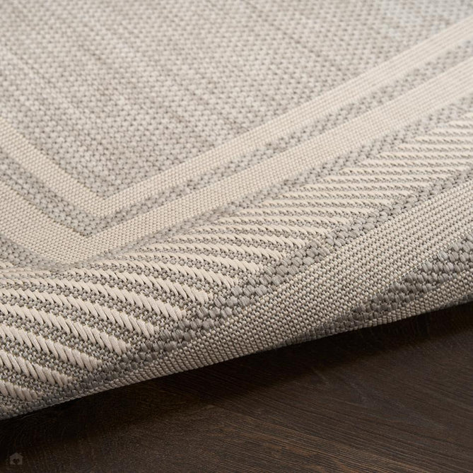 Horizon HOZ03 Modern Plain Border Durable Stain-Resistant Weatherproof Flatweave In-Outdoor Grey Rug-Nourison-Rug Love - The Most Loved Rug Store