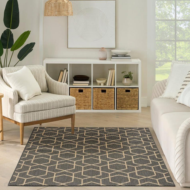 Horizon In-Outdoor HOZ01 Charcoal Rug-Nourison-Rug Love - The Most Loved Rug Store