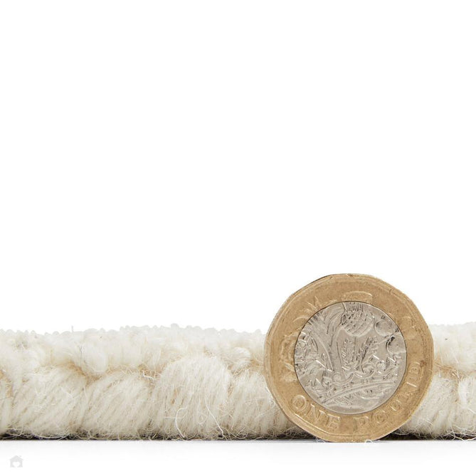 Hudson Bay 24134 Modern Plain Abstract Arch Hand-Woven High-Density Textured Carved Hi-Lo 3D Effect Cut & Loop Wool Ivory Pile Rug-Think Rugs-Rug Love - The Most Loved Rug Store