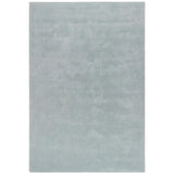 Hush Modern Plain Super-Soft Hand-Woven Wool&Viscose Ice Blue Rug