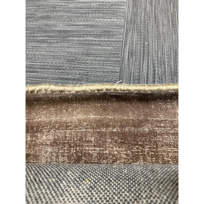 Blade Modern Plain Distressed Tonal Metallic Shimmer Hand-Woven Soft Textured Tip Sheared Loop Pile Silky Viscose Flatweave Moleskin Rug