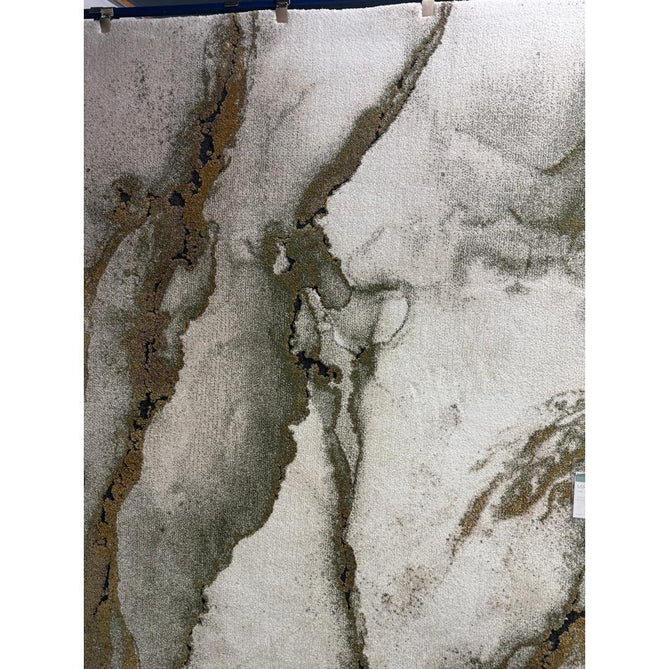 Mirage Oasis Modern Abstract Soft Hi-Lo Textured High-Density Pile Ivory/Moss Green/Ochre/Charcoal/Grey Rug