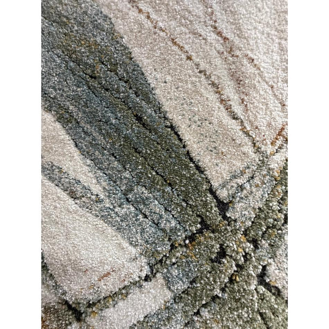 Mirage Illusion Modern Abstract Soft Hi-Lo Textured High-Density Pile Ivory/Slate Blue/Olive/Burnt Sienna/Taupe/Grey Rug