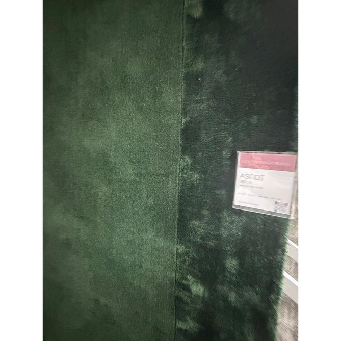 Ascot Modern Plain Hand-Woven Wool Centred Loop Pile Metallic Shimmer Wide Viscose Border Deep Forest Green/Emerald Green Rug