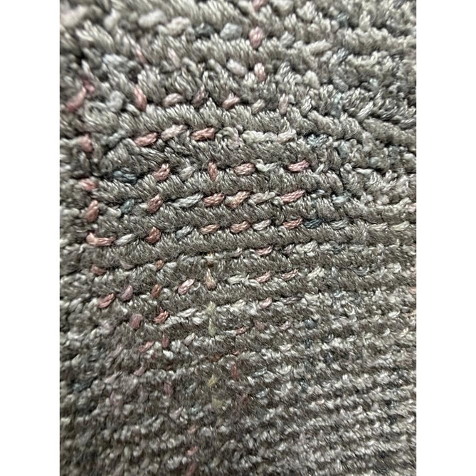 Aston Modern Plain Distressed Shimmer Hand-Woven Textured Loop Pile Viscose Flatweave Silver/Multicolour Rug