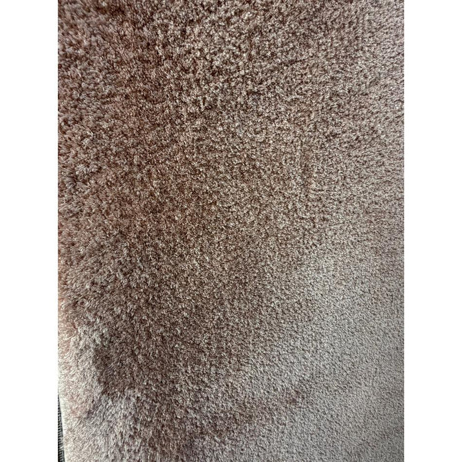Como Plush Plain Super-Soft Silky Shimmer High-Density Mid-Height Fine-Yarn Textured Polyester Shaggy Pink Rug