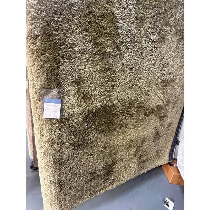 Opulence Plush Plain Soft Subtle Shimmer Sustainable Recycled Polyester Mid-Height Shaggy Sage Rug