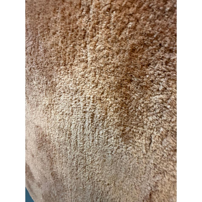 Opulence Plush Plain Soft Subtle Shimmer Sustainable Recycled Polyester Mid-Height Shaggy Rust Terracotta Rug