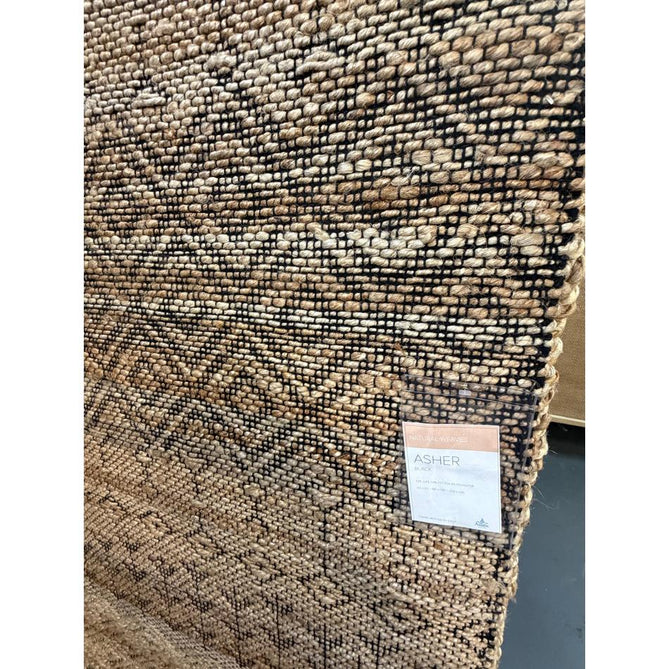 Asher Jute Flatweave Natural/Black Rug