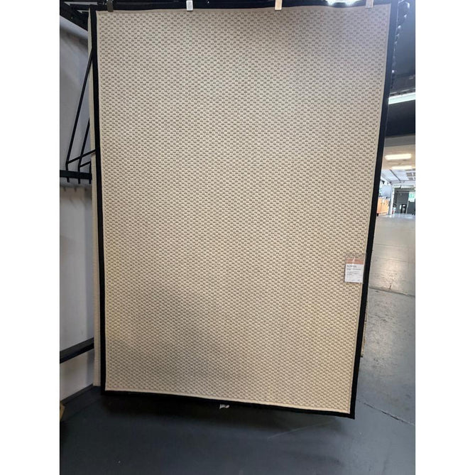 Korra Double Loop Jute & Wool Blend Flatweave Natural/Charcoal/Cream Rug
