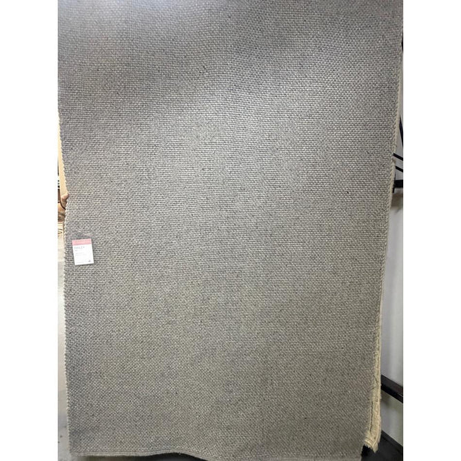 Finley Modern Plain Basketweave Hand-Woven Tonal Textured Durable Wool-Blend Flatweave Loop Pile Grey Rug
