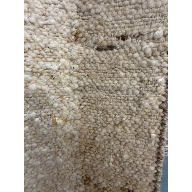 Napa Border Modern Plain Border Organic Hand-Woven Textured Wool Loop Pile Natural Beige/Sandstone Rug