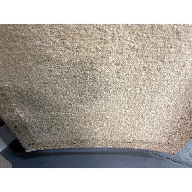 Napa Border Modern Plain Border Organic Hand-Woven Textured Wool Loop Pile Natural Beige/Sandstone Rug