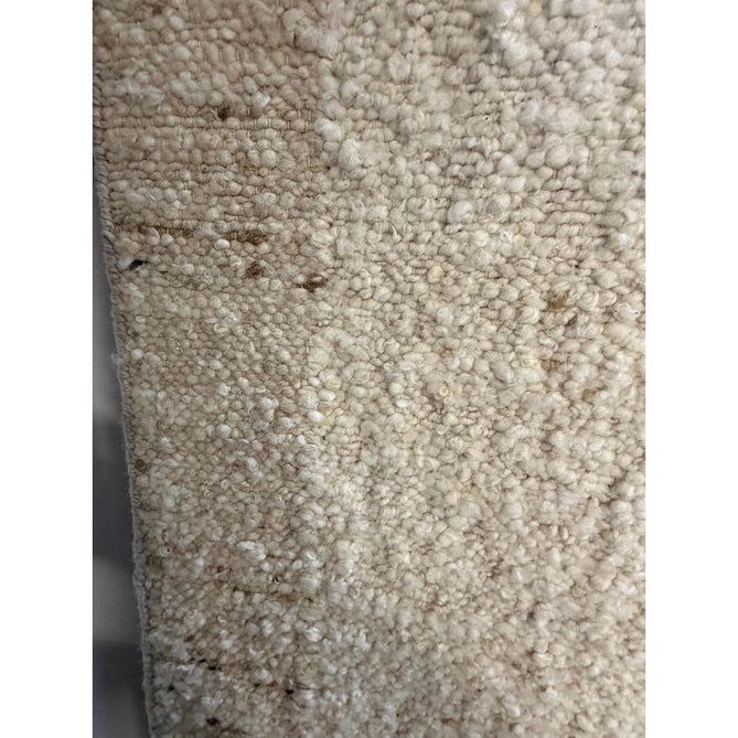 Napa Border Modern Plain Border Organic Hand-Woven Textured Wool Loop Pile Natural Beige/Sandstone Rug