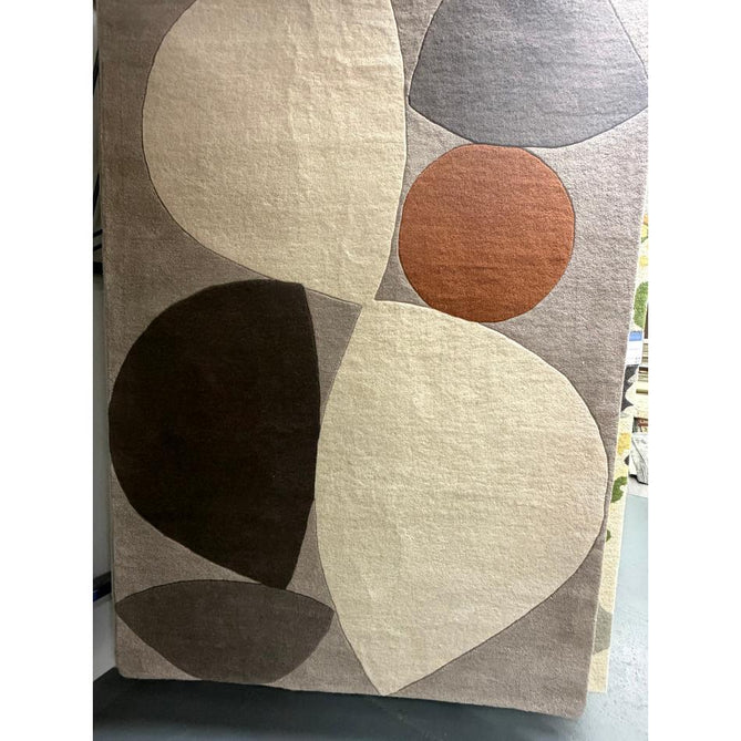 Reef RF24 Mid Century Modern Geometric Hand-Woven Wool Grey/Ivory/Charcoal/Taupe/Terracotta/Multicolour Rug
