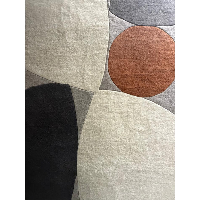 Reef RF24 Mid Century Modern Geometric Hand-Woven Wool Grey/Ivory/Charcoal/Taupe/Terracotta/Multicolour Rug
