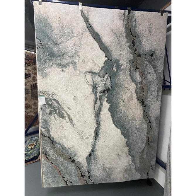 Mirage Oasis Modern Abstract Soft Hi-Lo Textured High-Density Pile Steel Blue/Cream/Charcoal/Rust/Grey/Sage Rug