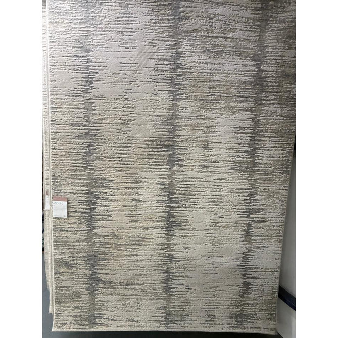 Anders AN14 Modern Vertical Striation Brushstroke Distressed Space-Dyed Shimmer Soft Raised Textured Low Profile Short Pile Polyblend Light Grey/Cream/Charcoal/Beige Rug