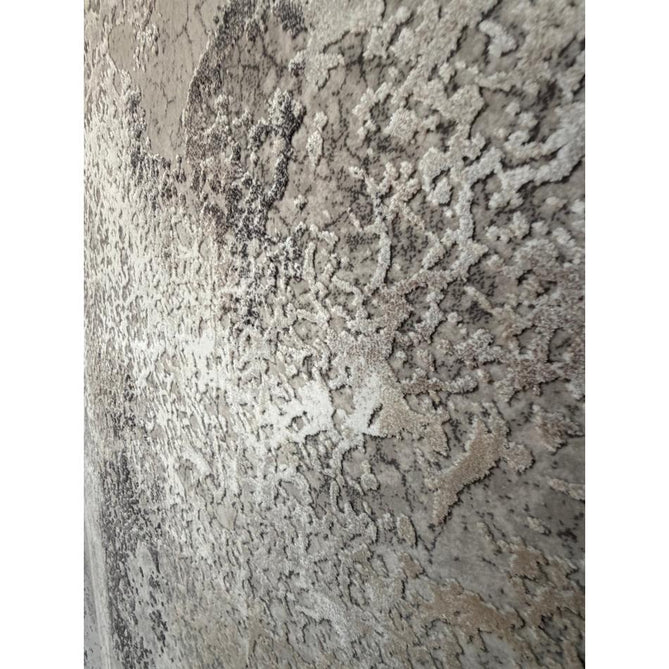 Bellagio 9196 Modern Abstract Marbled Distressed Metallic Shimmer Soft Textured Ultra High-Density Low Profile Short Pile Beige Rug