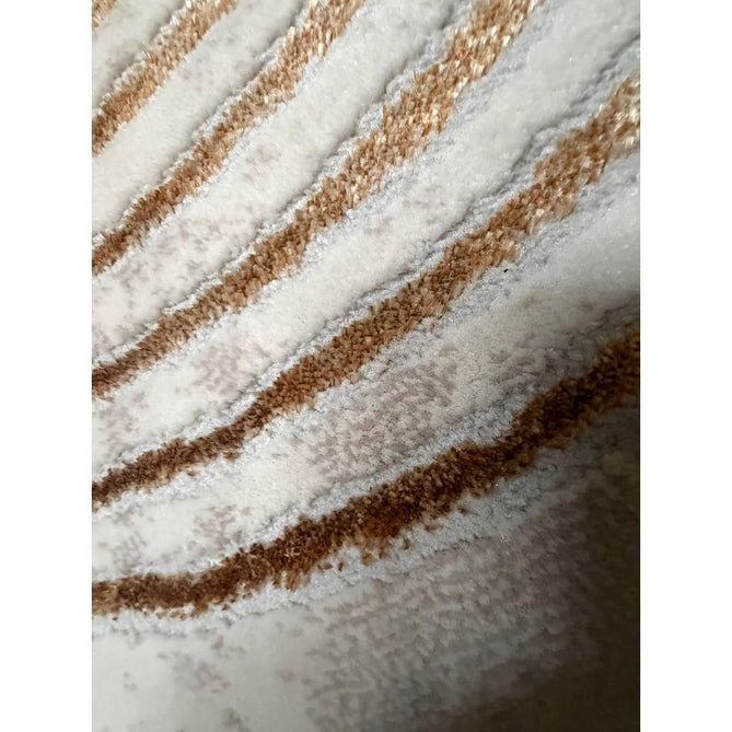 Apollo 2683 Modern Geometric Swirl Distressed Metallic Shimmer High-Density Textured Low Profile Short-Pile Beige/Grey/Bronze/Terra/Brown/Cream Rug