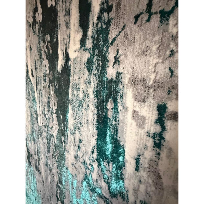 Apollo GR580 Modern Abstract Distressed Metallic Shimmer High-Density Textured Low Profile Short-Pile Grey/Green/Cream Rug