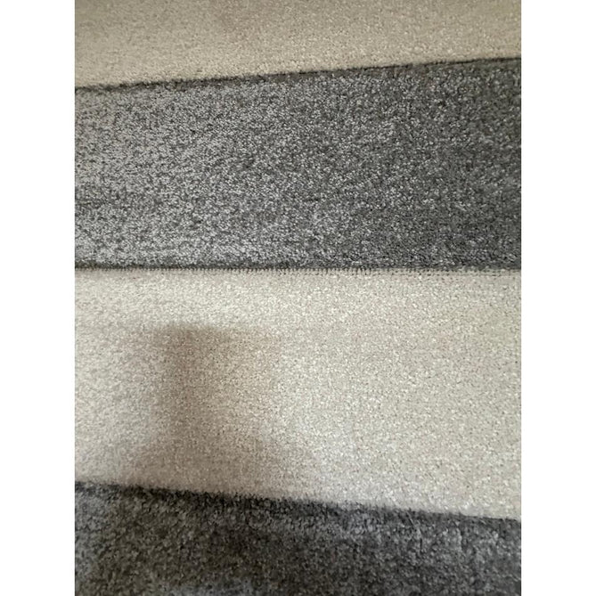 Catherine Lansfield Cove Stripe Modern Linear Durable Easy-Care Carved High Density Polyproplyene Grey/Cream Rug