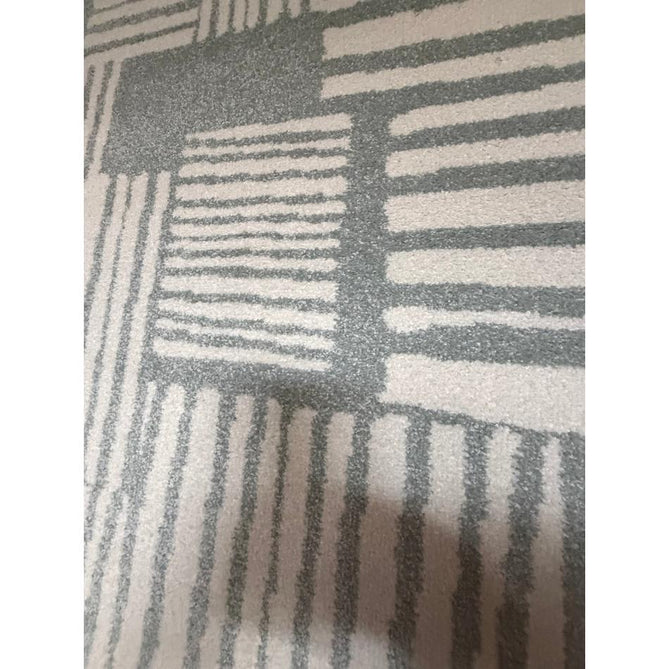Catherine Lansfield Blocks Modern Geometric Durable Easy-Care Carved High Density Polyproplyene Light Sage Green/Cream Rug