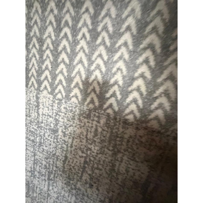Catherine Lansfield Larsson Modern Abstract Durable Easy-Care Carved High Density Polyproplyene Grey/Cream Rug