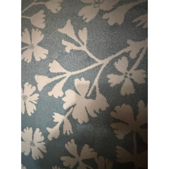 Catherine Lansfield Grace Floral Modern Durable Easy-Care Carved High Density Polyproplyene Blue/Cream Rug