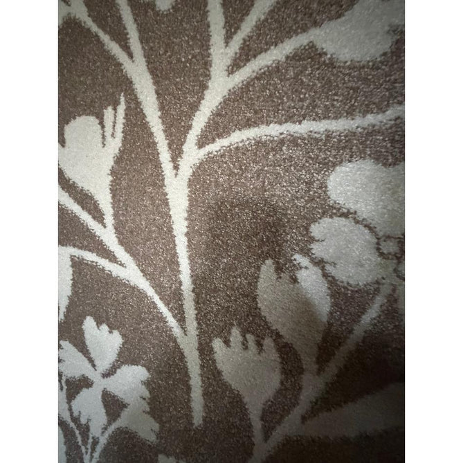 Catherine Lansfield Grace Floral Modern Durable Easy-Care Carved High Density Polyproplyene Natural/Cream Rug