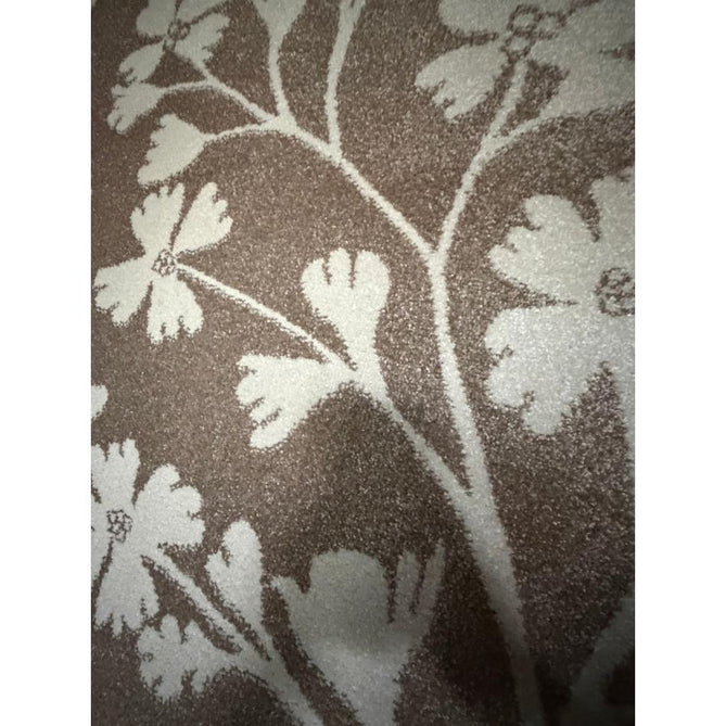 Catherine Lansfield Grace Floral Modern Durable Easy-Care Carved High Density Polyproplyene Natural/Cream Rug