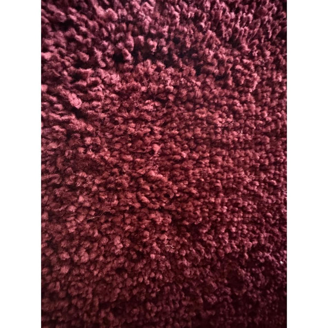 Sierra 9000 Plush Soft High-Density Stain-Resistant Plain Textured Polypropylene Shaggy Ruby Rug