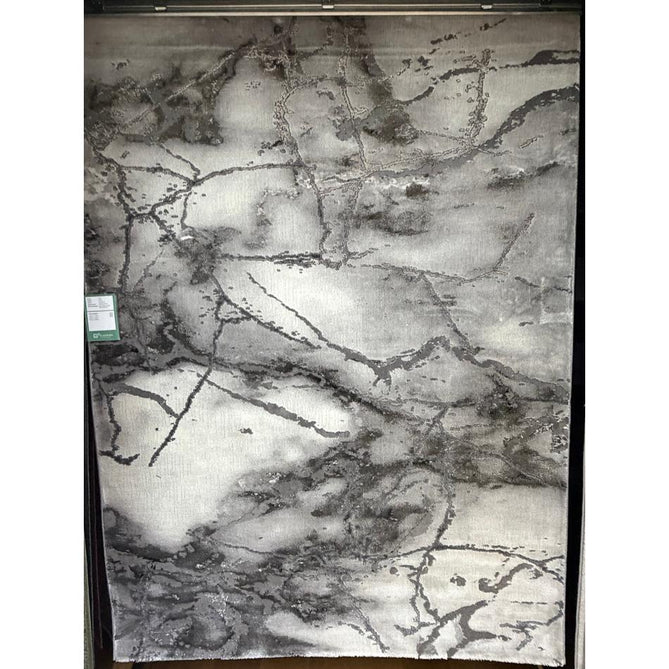 Craft 23270 Modern Abstract Marbled Soft Textured Ivory/Grey/Silver Rug
